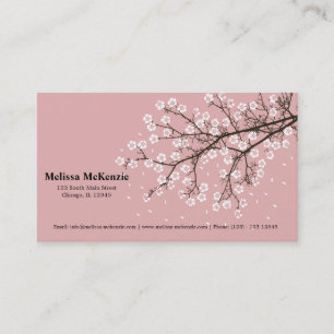 Carte De Visite Fleur de cerise