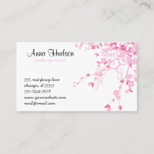 Carte De Visite Fleur de cerise, Sakura, fleuriste, Fleur Shop