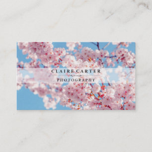 Carte De Visite Fleur de cerisiers   Photographe