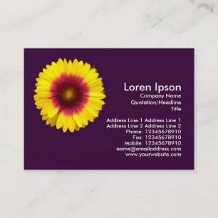 Carte De Visite Fleur de couverture - violet