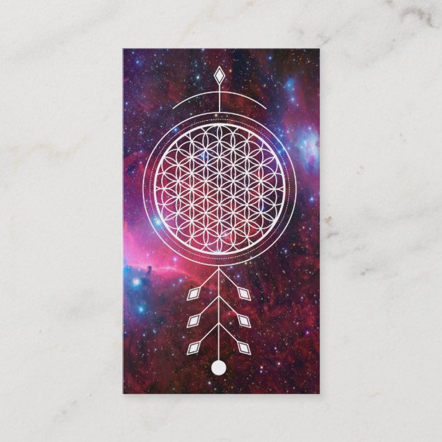 Carte De Visite Fleur de *~* de l'astrologie de Reiki de yoga de (Devant)