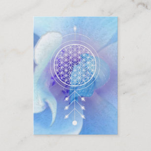Carte De Visite Fleur de *~* de yoga sacré de Reiki de la
