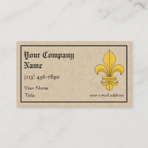 Carte De Visite Fleur-De-lis