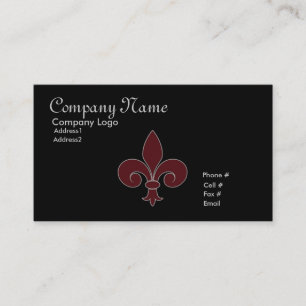 Carte de visite Fleur-De-Lis