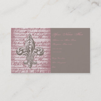 Carte De Visite Fleur de Lis