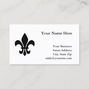 Carte De Visite Fleur de Lis