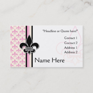 Carte De Visite Fleur de Lis