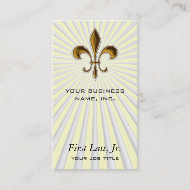 Carte De Visite Fleur De Lis (Devant)