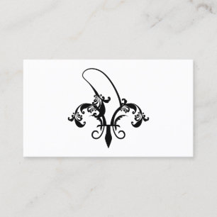 Carte De Visite fleur de lis
