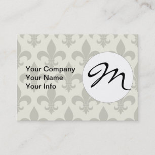 Carte De Visite Fleur de lis Motif