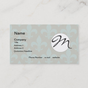 Carte De Visite Fleur de lis Motif