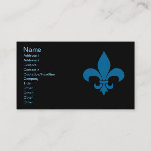 Carte De Visite Fleur de lis Motif Classic