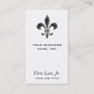 Carte De Visite Fleur De Lis - Stripey