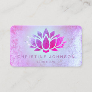Carte De Visite fleur de lotus pourpre