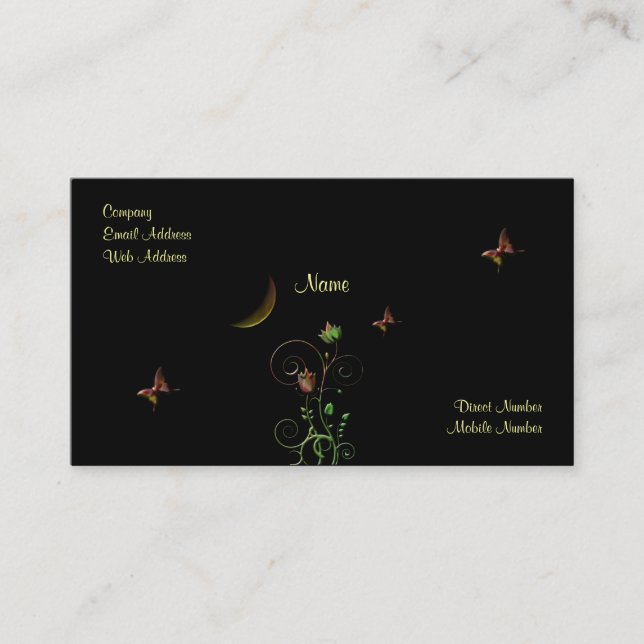 Carte De Visite Fleur de lune (Devant)