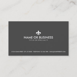 Carte De Visite fleur de lys simple