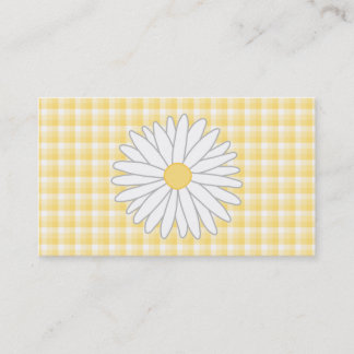 Carte De Visite Fleur de marguerite dans jaune et le blanc