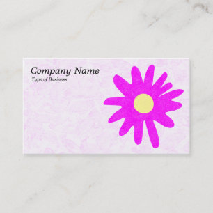 Carte De Visite Fleur de papier - Magenta