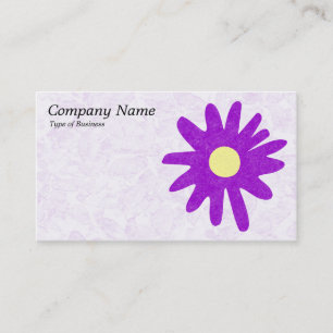 Carte De Visite Fleur de papier - violet