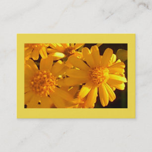 Carte De Visite Fleur de tournesol jaune vif