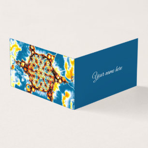 Carte De Visite Fleur De Vie - Façons Colorées 5