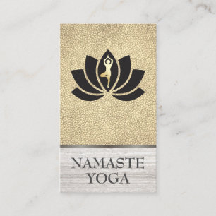 Carte De Visite Fleur d'instructeur de yoga