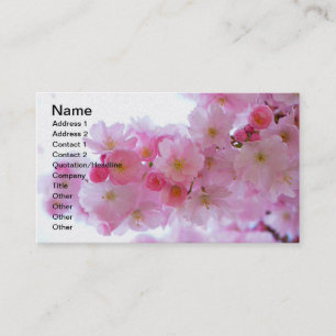Carte De Visite Fleur japonaise de cerisier