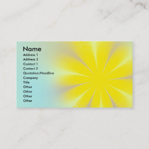 Carte De Visite Fleur jaune