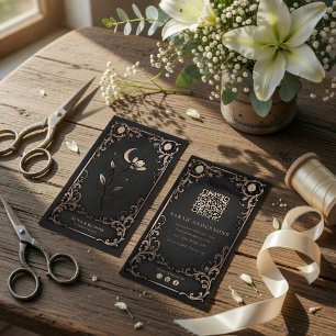 Carte De Visite Fleur Luxueuse Fleur de Lune Céleste