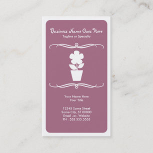 Carte De Visite fleur mod