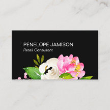 Fleur moderne noir