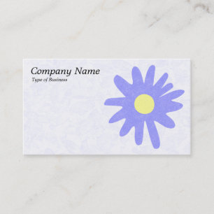 Carte De Visite Fleur papier - Bleu pastel
