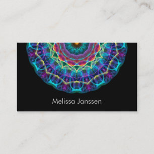 Carte De Visite Fleur pourpre - Mandala