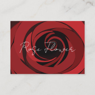 Carte De Visite Fleur rouge
