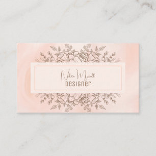 Carte de visite fleur sauvage