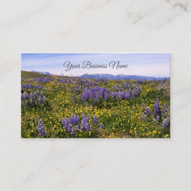 Carte de visite Fleur sauvage de printemps (Devant)