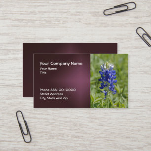 Carte de visite Fleur sauvage du Texas Bluebonnet