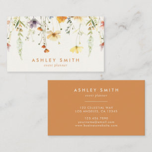 Carte De Visite Fleur sauvage rustique