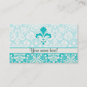 Carte De Visite Fleur turquoise de lis