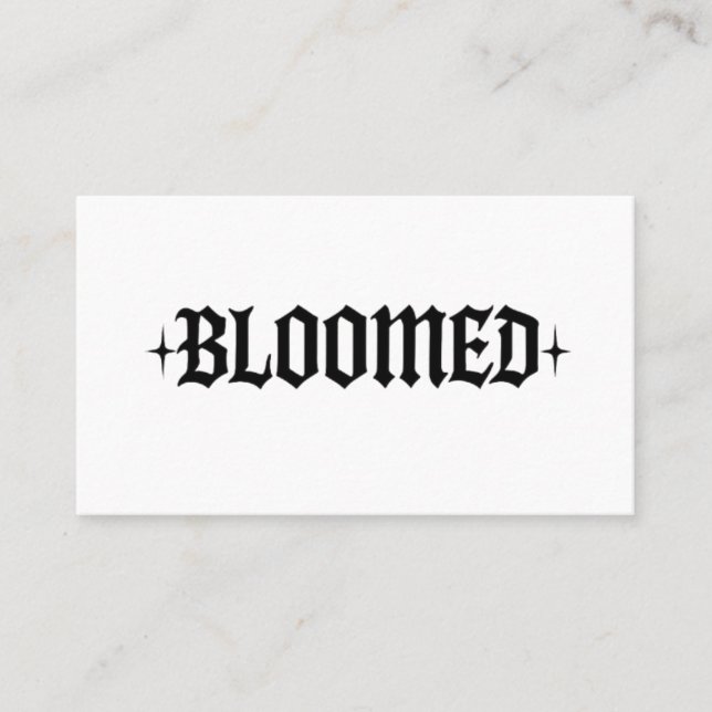 Carte de visite fleuri (Devant)