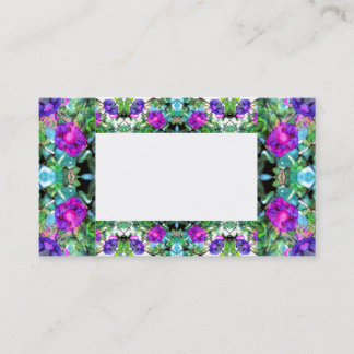 Carte de visite fleuri de gloires de matin