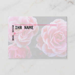 Carte De Visite Fleurir avec des roses