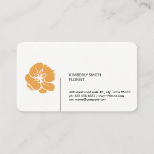 Carte De Visite Fleuriste