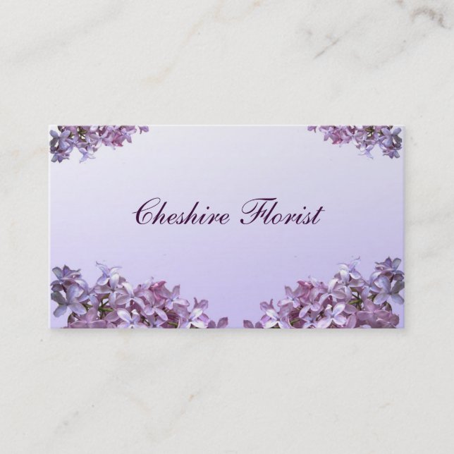 Carte De Visite Fleuriste (Devant)