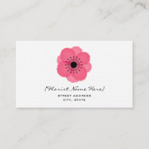 Carte De Visite Fleuriste/carte de visite floral de concepteur -