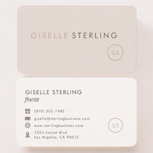 Carte De Visite Fleuriste de Mariage Féminine Professionnelle