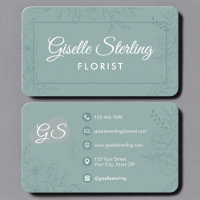 Fleuriste Floral Vert Sarcelle