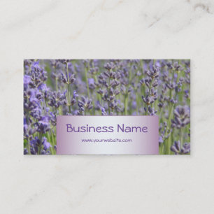 Carte De Visite Fleuriste - gisements de lavande