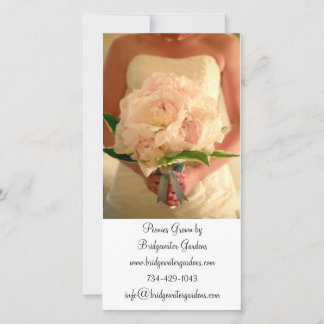 Carte de visite fleuriste mariage