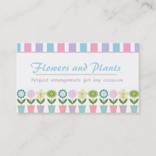Carte De Visite Fleuriste Plante et fleuriste